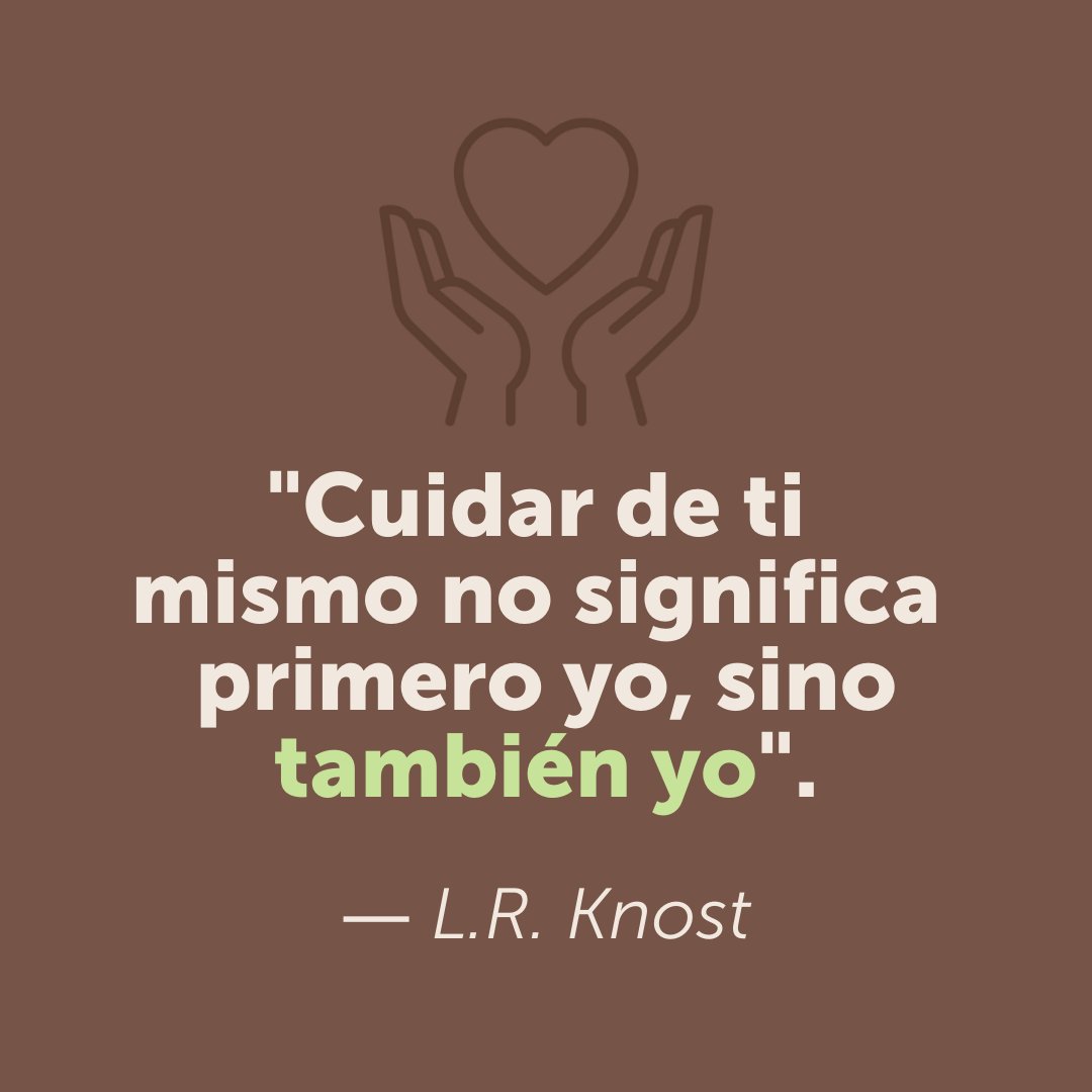 You may have heard the phrase “You can’t pour from an empty cup.” It’s true! Make sure you set aside time to take care of yourself.

Es posible que hayas escuchado la frase “No se puede servir de una taza vacía.” ¡Es cierto! Asegúrate de reservar tiempo para cuidarte a tí mismo.