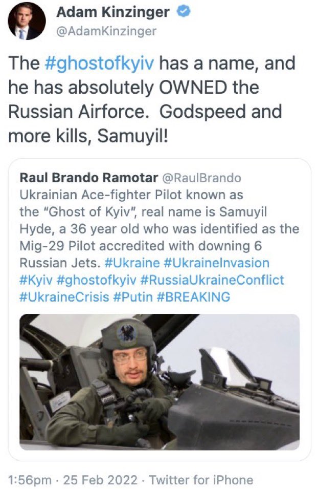greg_price11's tweet photo. I just want to remind you all that @AdamKinzinger thought Sam Hyde was a Ukrainian fighter pilot. https://t.co/mHsZQGnOKc