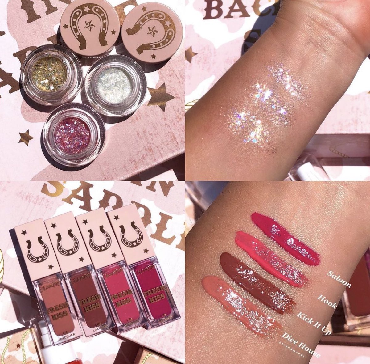 Trendmood's tweet photo. Available Now! ๐จ LINK โก๏ธ https://t.co/6i5GYvmcop *use code: TRENDMOOD 10% off NEW! Won & Done Collection ๐ด ๐ @ColourPopCo Includes:
๐ Won & Done Eyeshadow Palette
โจ3 Blushes
๐4 Fresh Kiss Lip Lacquer
โจGlitterally Obsessed Set
๐ In The Saddle #SolBody Set https://t.co/ggDxbmDeQ9