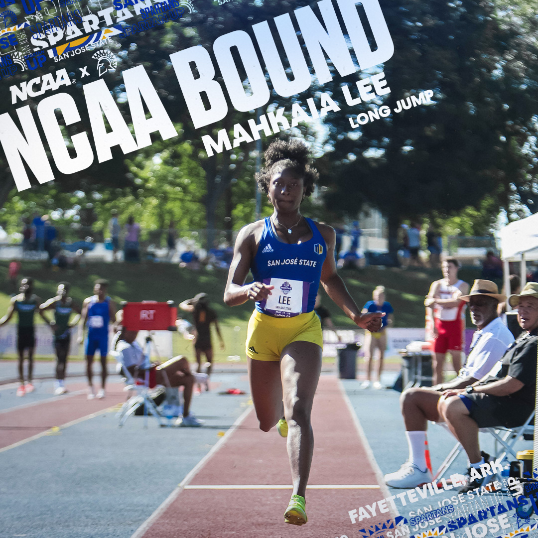 SanJoseStTFXC's tweet photo. CONGRATS Sydney Bentley, Micah Hairston &amp; Mahkaia Lee on qualifying for the 2022 𝙉𝘾𝘼𝘼 𝙊𝙪𝙩𝙙𝙤𝙤𝙧 𝘾𝙝𝙖𝙢𝙥𝙞𝙤𝙣𝙨𝙝𝙞𝙥𝙨‼️

🔗| https://t.co/YmRkWKy84P

#SpartanUp https://t.co/ifeAdS2fyH