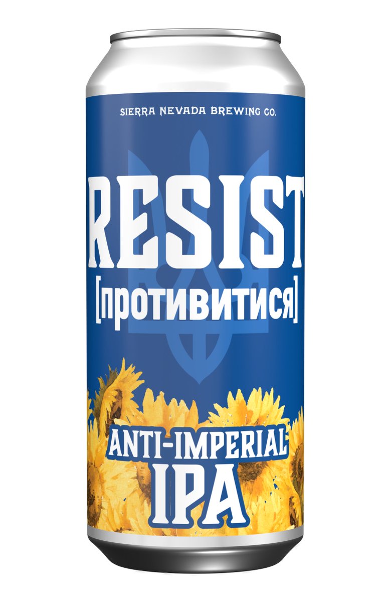 Sierra Nevada Brewing releases RESIST Anti-Imperial IPA that benefits the International Committee of the Red Cross humanitarian relief effort for Ukraine.

Link: brewpublic.com/beer-fundraise…

#DrinkersForUkrain #SierraNevada #RedCross