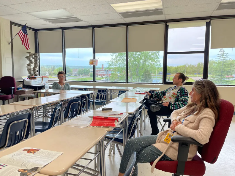 LGTeacherCenter's tweet photo. Thank you @MattRKay for writing a book that has inspired and challenged us in all the right ways!👏Also special shoutout to the #NotLightButFire book study group for their productive conversations &amp; for understanding the urgency in meaningful race conversations. @LansingCSD https://t.co/D8vqtCNaR1