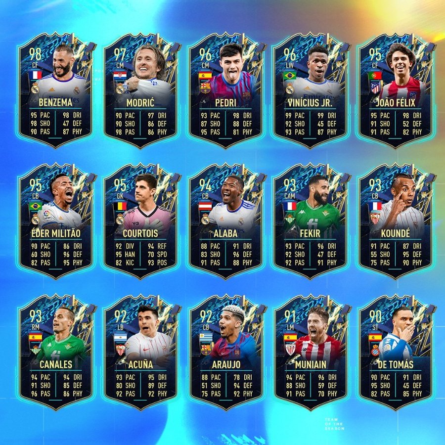 Clausinho10's tweet photo. Estos serían los peores rojos que yo consideraría que pueden tocar #FUTChampions

➡️Rango VI y V
RDT, Muniain y Courtois

➡️Rango IV y III
RDT, Muniain, Courtois, Araujo

➡️Rango II y I
RDT, Muniain, Courtois, Araujo y Canales

Si esquivas cualquiera de esos, ya lo consideraría W https://t.co/M8kgptVc3V