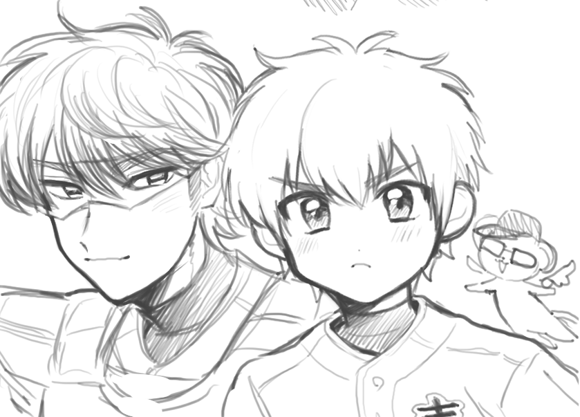 通話しながら描いたカードをキャプターしそうな御と沢のらくがき 