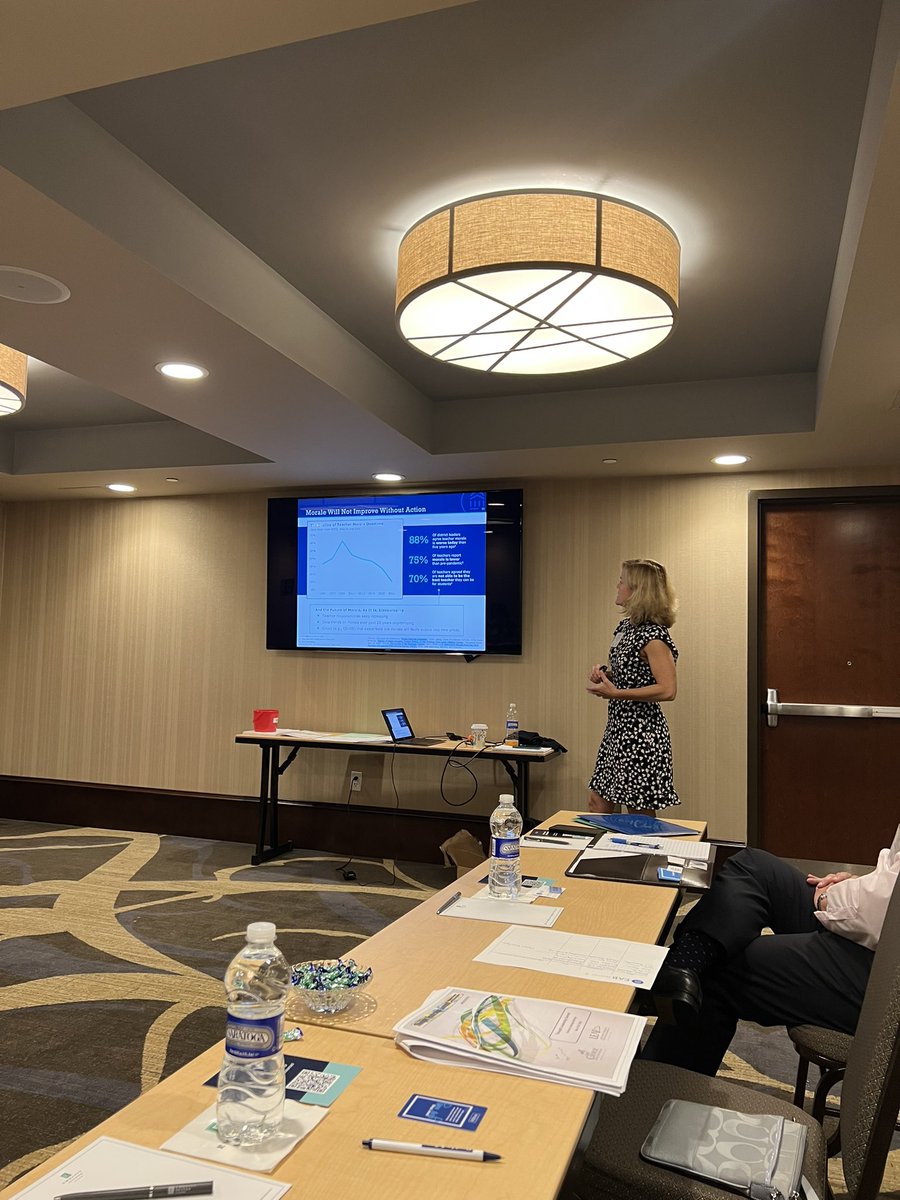 BrynaMoritz's tweet image. Phenomenal topics at #nyscosstls and great to be in person learning about improving teacher morale and reimagining equitable reading practices! #moreworktodo #PantherPride