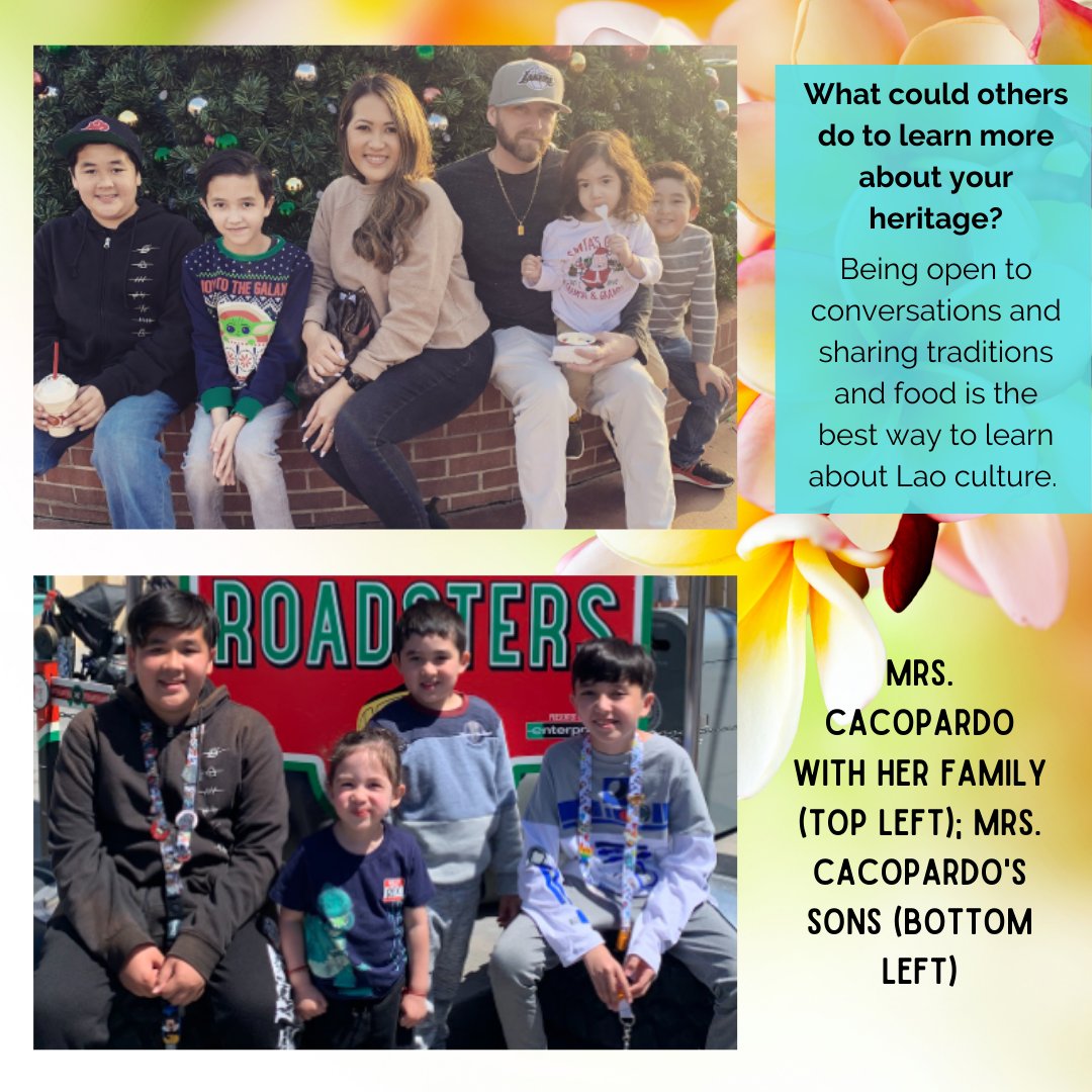 It's #AsianPacificAmericanHeritageMonth! Today we introduce you to Mrs. Cacopardo, a 4th grade teacher for our <a href="/BerkshireEagles/">Berkshire Elementary</a>. This month we celebrate you and the accomplishments you have made for our community and P-BVUSD!

#AAPI #WeArePBV #Family #Traditions #Laos