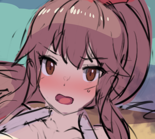 pixivFANBOXで「++」以上支援者さま向けにCG集企画更新しました。先週公開のラフから少し進行+αな内容です。どうぞよろしくお願い申し上げます! また本日～あすにかけ、前者の方の完成版を全支援者さま向けの新作イラストとして公開予定です。お楽しみに! 