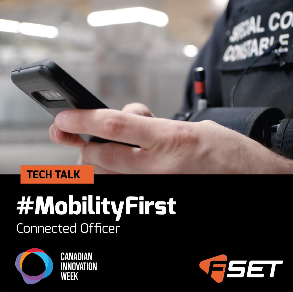 FSETInc's tweet photo. Celebrating Day 4 of #CanadianInnovationWeek! Learn more about how we #InnovateToExcel with our patent-pending #MobilityFirst solution in the latest Tech Talk. https://t.co/056baCJlNH https://t.co/sAmW8K5zdB