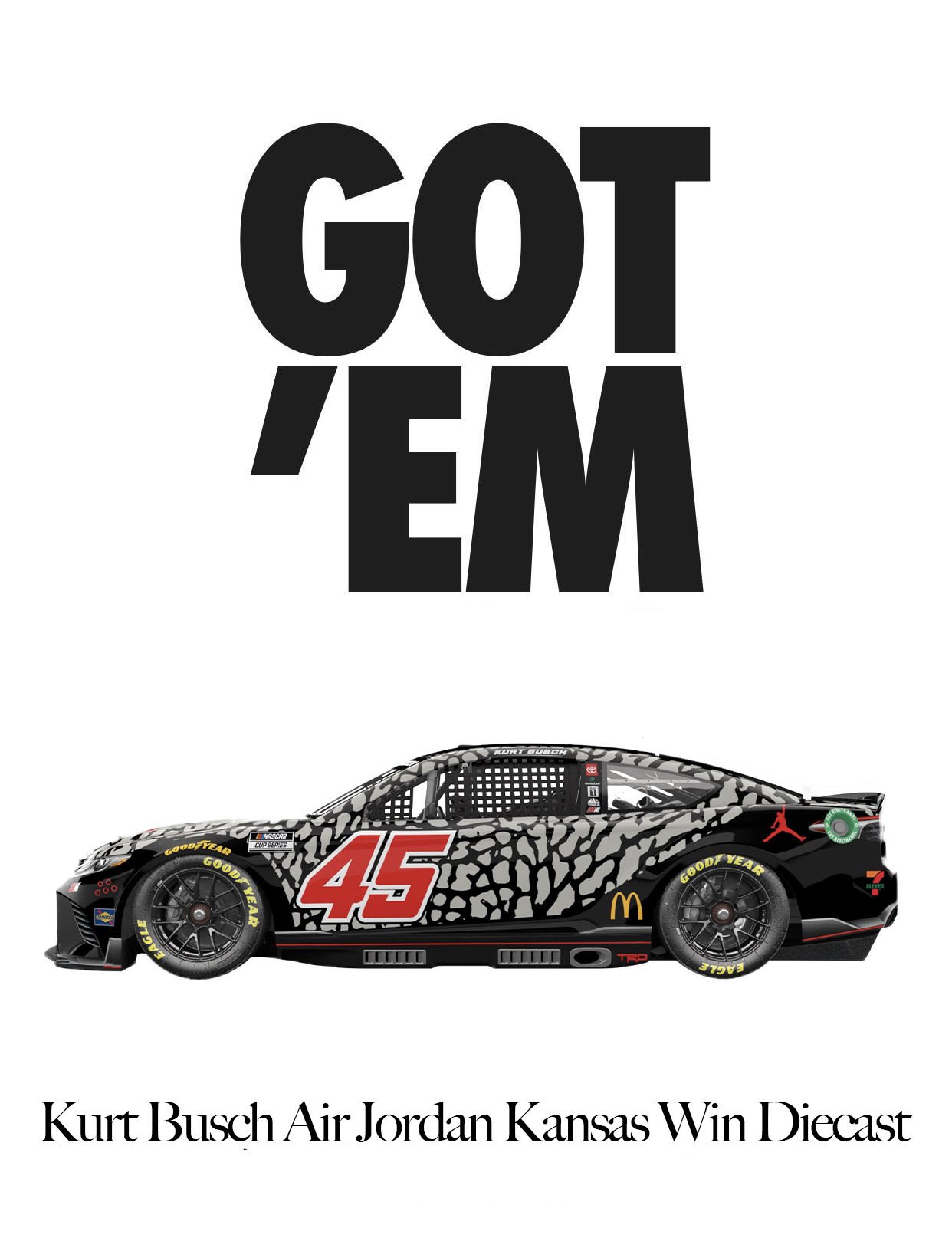 Kurt busch cheap diecast cars