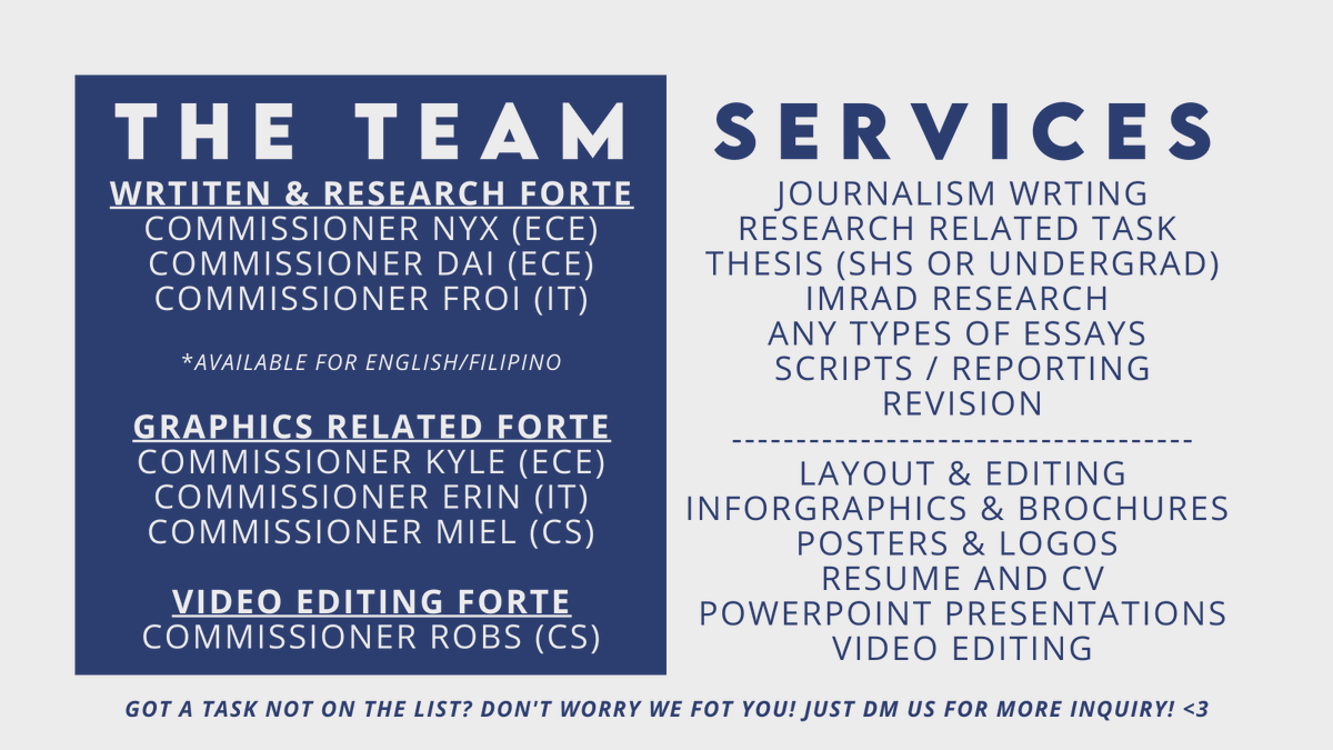 Engr. AcadHelpers | Research • Write Up • Graphics tweet media