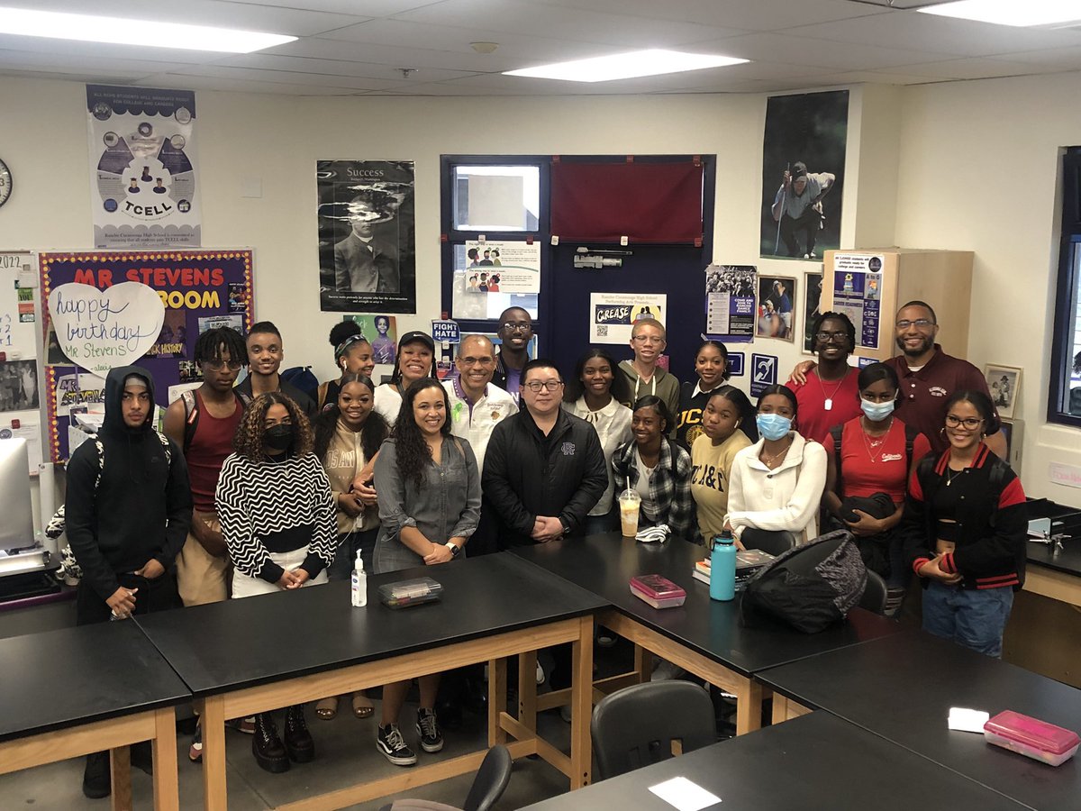 RCHStevens's tweet photo. I’m humbled by the surprise BSU meeting this morning. Thank you Mr. Eugene Park for your generous donation to BSU &amp; our science department. To my fellow colleagues, @RanchoHSCougars I bid you farewell with fond memories that will last a lifetime. I love you &amp; God Bless! 🥲 https://t.co/M1tFhsB08e
