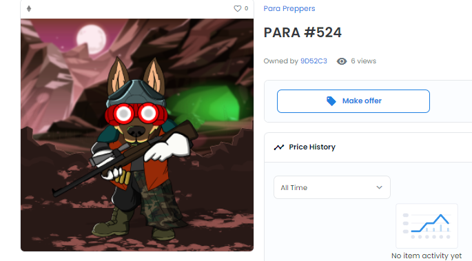 ParaWerx's tweet photo. And another 1.5 million Para token winner! 

Congratulations to the proud new owner of Para Prepper #524!

#NFT #NFTs #NFTGiveaways #NFTCommumity #NFTdrop #Crypto #CryptoNews https://t.co/uasFU3jukk