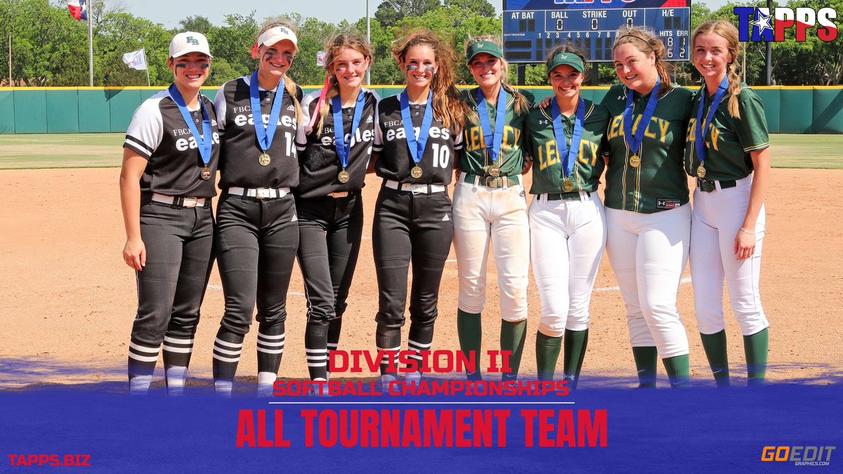 The #TAPPSsoftball State Championships Division II All Tournament Team!