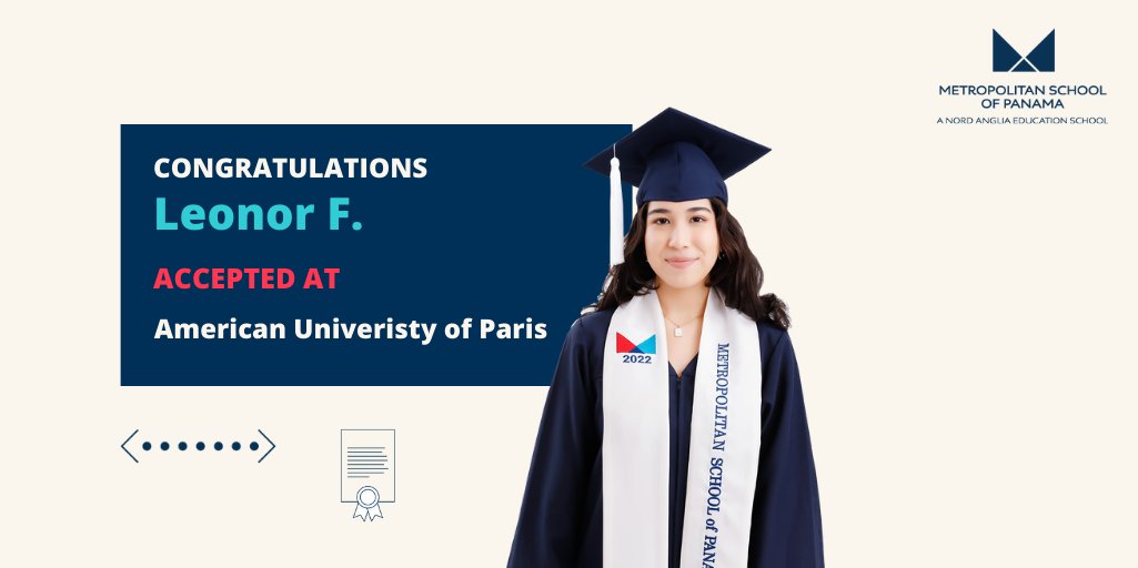 METSchoolPanama's tweet image. From Italy, Spain, France, or the US, where is the future taking you? 🌎
Congratulations #METSchoolPanama #ClassOf2022 we're so proud of you! 🎓✨
@NAEducation #METmagicMoments #NAEAchievers #CreateYourFuture #InternationalStudents #AcademicSuccess
