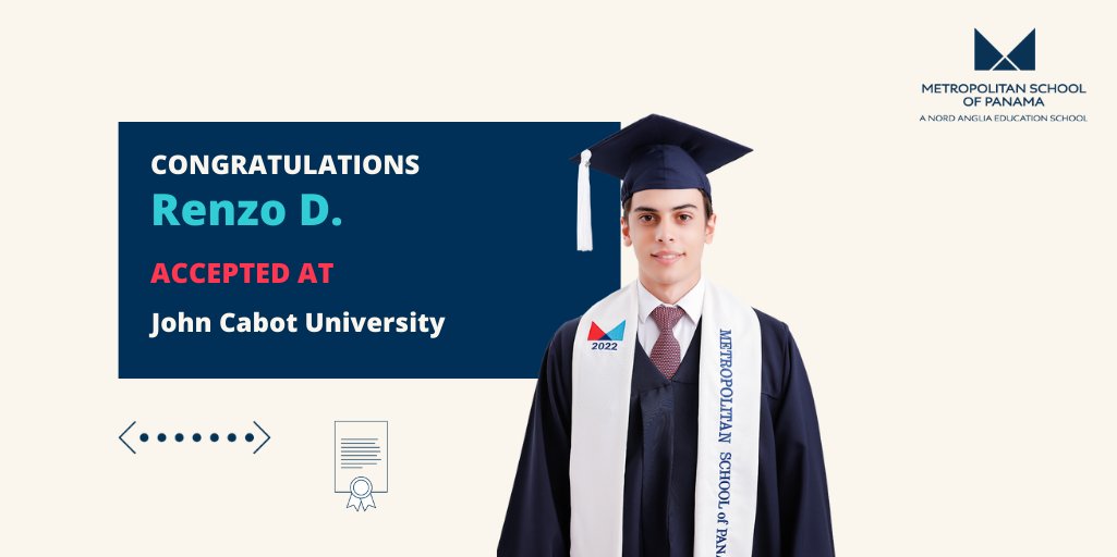 METSchoolPanama's tweet image. From Italy, Spain, France, or the US, where is the future taking you? 🌎
Congratulations #METSchoolPanama #ClassOf2022 we're so proud of you! 🎓✨
@NAEducation #METmagicMoments #NAEAchievers #CreateYourFuture #InternationalStudents #AcademicSuccess