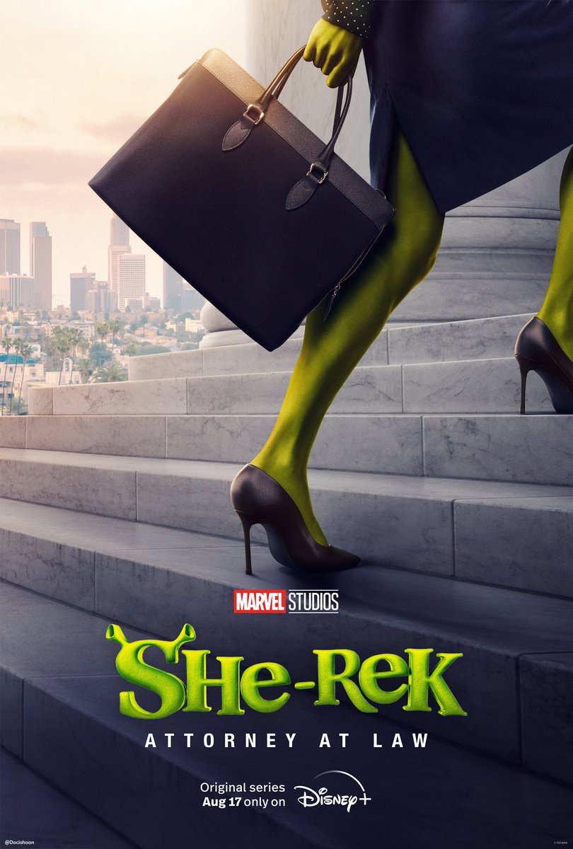 Docishoon's tweet image. Booyah!! 😂😂 This series will remain a #Shrek ( #SheRek ) series forever! ✨🤣
@marvel @marvelstudios @disneyplus @hulk #SheHulk #tatianamaslany