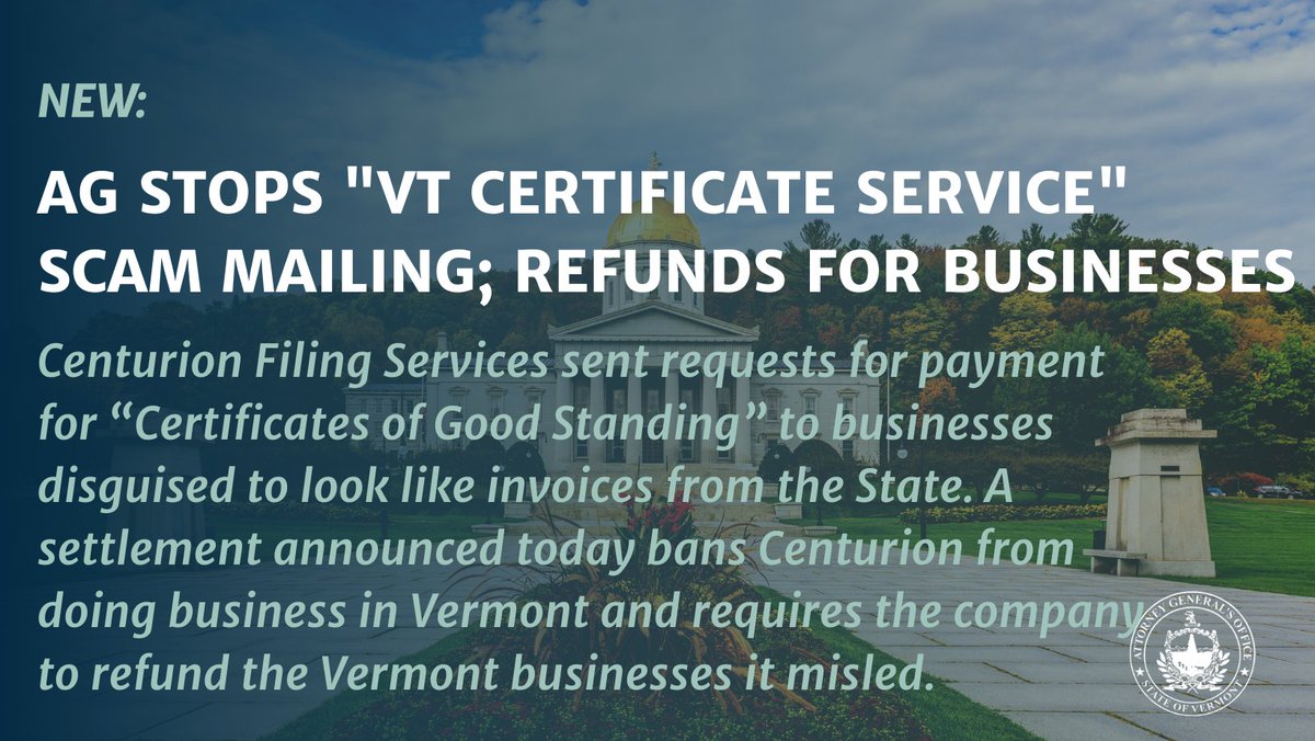 Vermont Attorney General Charity Clark tweet media