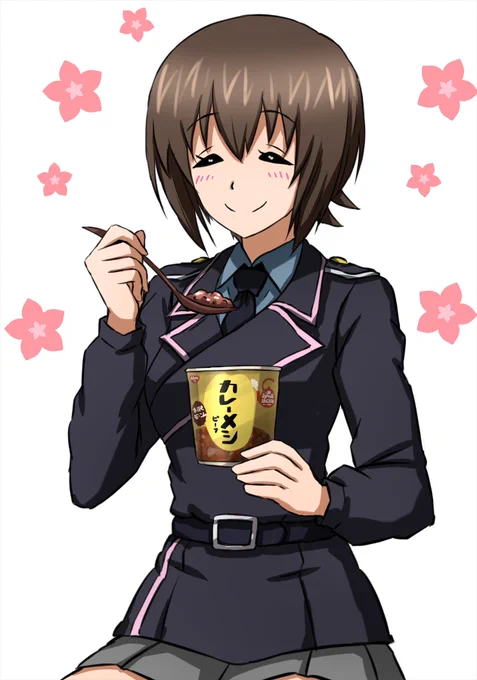 留学先でカレーメシを食べるまほさんです。 