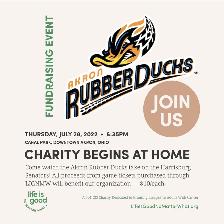 LIGNMW's tweet photo. Excited for another season of @AkronRubberDuck our charity at home game is 7/28. It’s also $2 beer night🍻 If you are interested in tix pls DM! https://t.co/uzRNpa5OSi