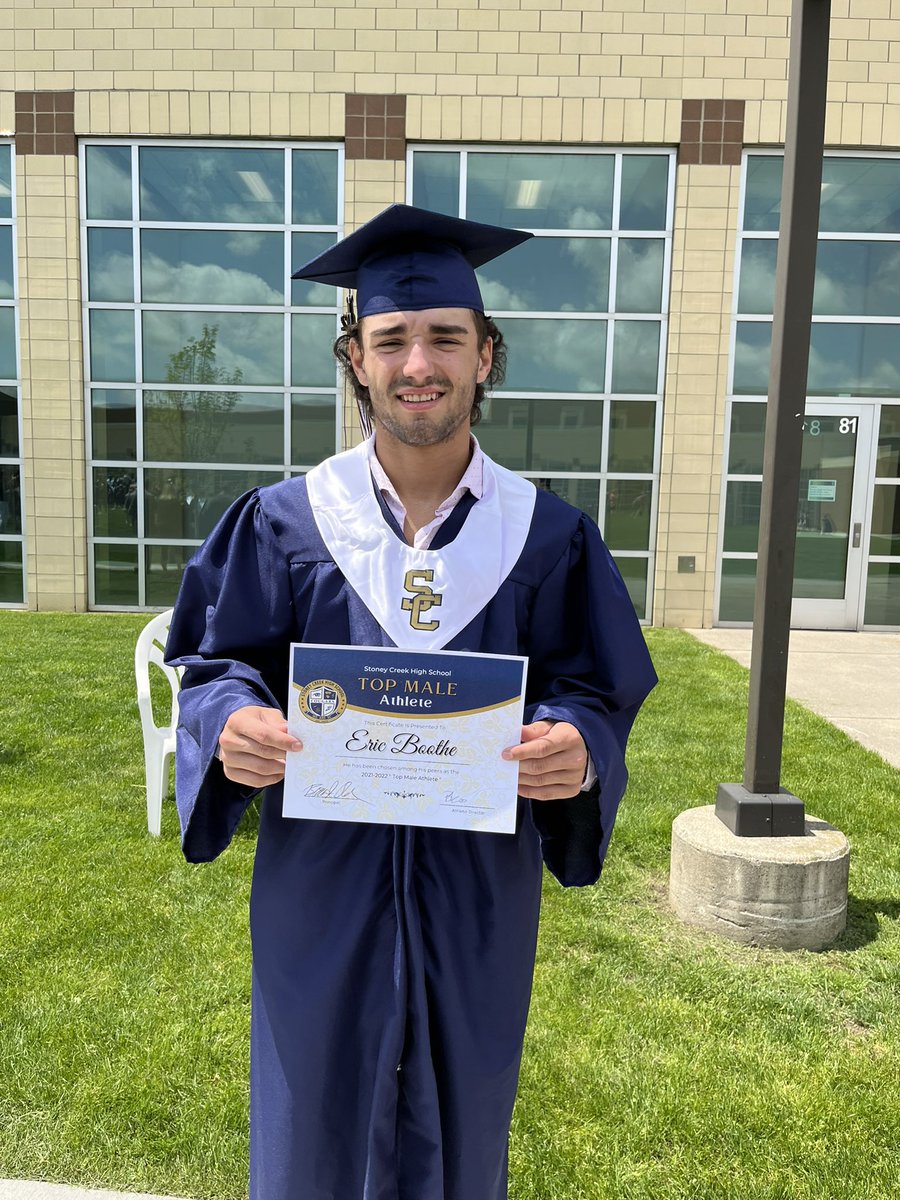 Congratulations <a href="/ericboothe22/">ericboothe22</a> on being chosen as Stoney Creek’s Top Male Athlete of the Year. <a href="/SCHSArmorUp/">Stoney Creek Football</a> <a href="/WeAreSCHS/">Stoney Creek High School</a> @SCBaseball2011 <a href="/ZipsBB/">Akron Zips Baseball</a> <a href="/connorfaix/">Connor Faix</a>