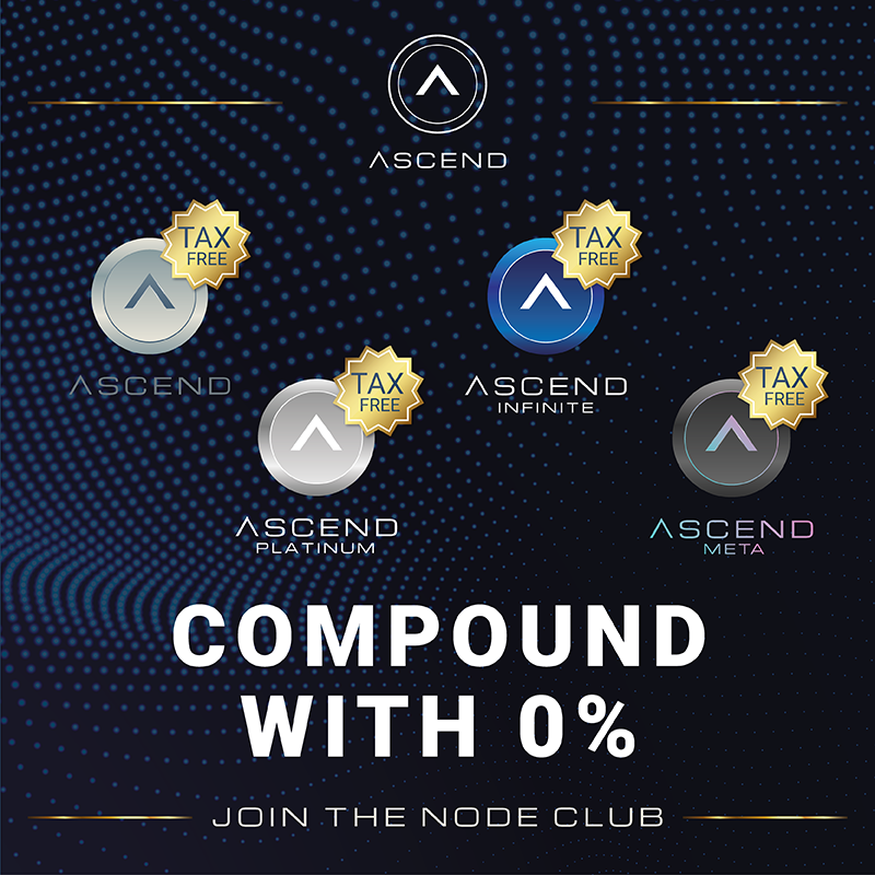 Ascend V2 coming TOMORROW may 20th!

✅For the first couple of weeks, enjoy 0% Tax using the new Compound Feature.
🔥Get your nodes now, and upgrade them TAX FREE!

#Ascend #AscendV2 #NodeLife #Compounding #passiveincome #Avalanche $ASND