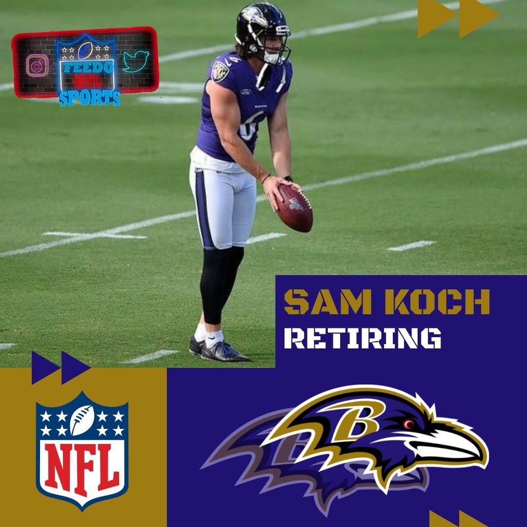 F11Deportes's tweet photo. KOCH SE RETIRA
El P Sam Koch de #Ravens, ha tomado la decisión de retirarse después de 16 temporadas en la NFL, todas con el equipo de Baltimore
#NFL #NFLOffseson #NFLNews #FeedoNews https://t.co/PsXWas8ufL
