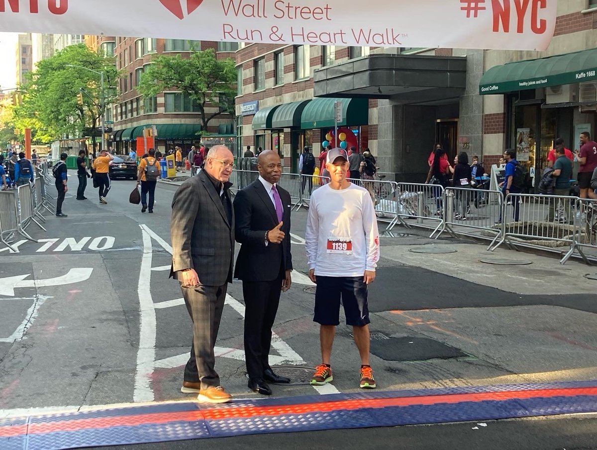 Thank you <a href="/NYCMayor/">Mayor Zohran Kwame Mamdani</a> for helping us kickoff the 2022 Wall Street Run &amp; Heart Walk! NYC is back!