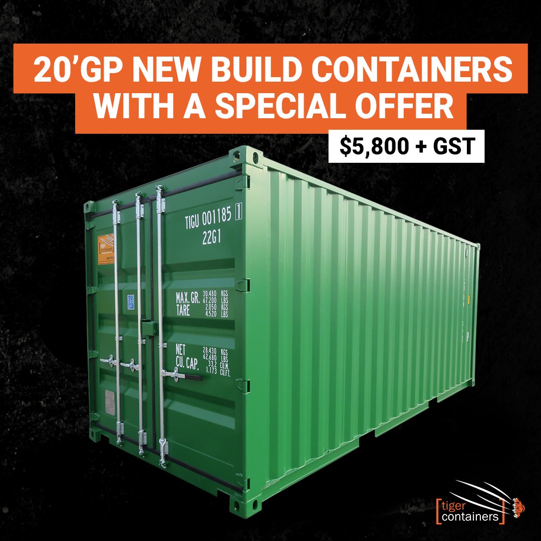 TigerContainers's tweet photo. We've only got a few units left at this incredible price, so hurry and secure yours today! 

Give us call 📞. 1800 072 039 or email 📨 sales@tigercontainers.com https://t.co/q8eUv7BBvS