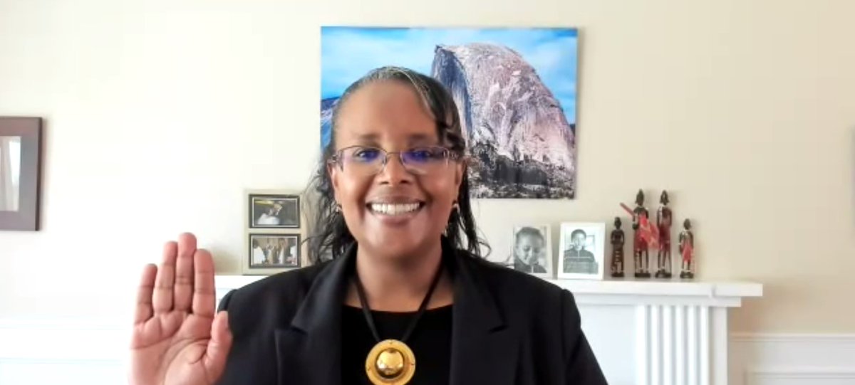 Welcome to Dr. Asmeret Asefaw Berhe (<a href="/aaberhe/">Dr. Asmeret Asefaw Berhe (she/her)👩🏽‍🔬🌍</a>), who was officially sworn in today as the new director of the @Energy Office of Science. We look forward to working with her! energy.gov/science/leader…