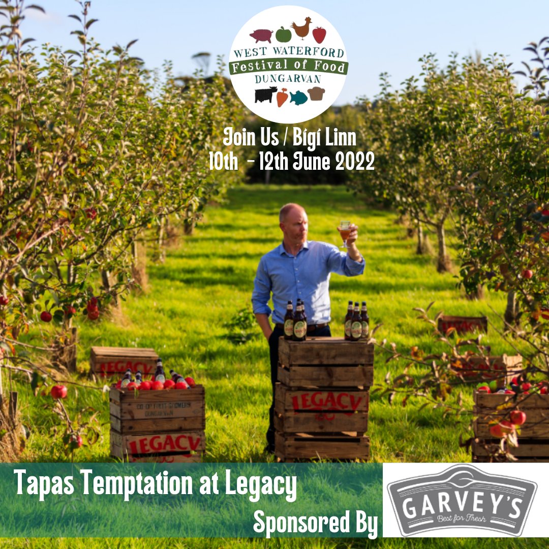 Waterford Festival of Food (@wdfoodfestival) on Twitter photo Liam from <a href="/LegacyCider/">Legacy Irish Cider</a> has teamed up with Carol & Annemarie of #The2SistersRestaurant for an unforgettable tapas experience June 10th. Thank you to <a href="/Garveyssv_dun/">Garvey's SuperValu Dungarvan</a> for sponsoring this groovy night of creative food, fabulous ciders and good vibes.
Tickets: ow.ly/OQRa50J7vIo Liam from <a href="/LegacyCider/">Legacy Irish Cider</a> has teamed up with Carol & Annemarie of #The2SistersRestaurant for an unforgettable tapas experience June 10th. Thank you to <a href="/Garveyssv_dun/">Garvey's SuperValu Dungarvan</a> for sponsoring this groovy night of creative food, fabulous ciders and good vibes.
Tickets: ow.ly/OQRa50J7vIo