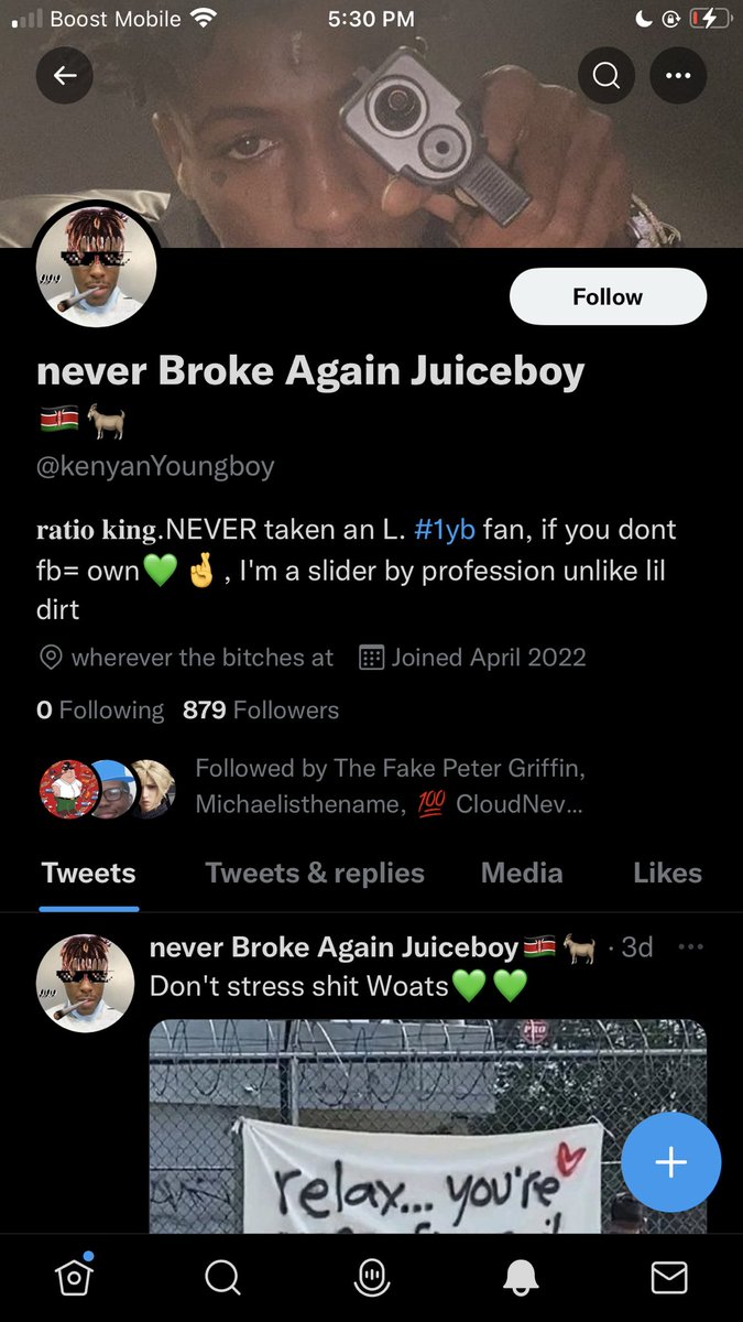 kensdying's tweet image. don’t ever follow me jst to unfollow cause u want 0 following #fraudalert 🤡