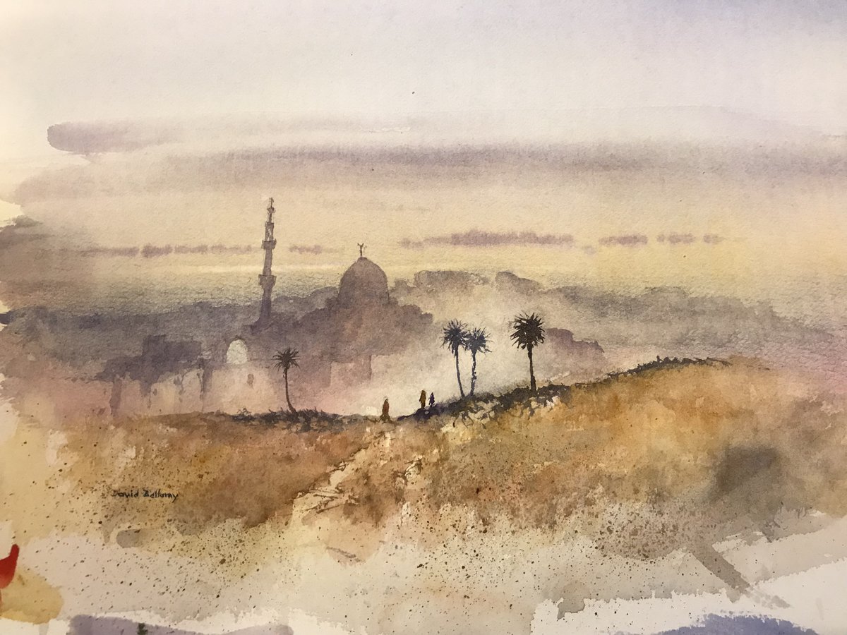 This is the picture that David Bellamy painted at your favourite local bookshop tonight. #art #artist #Watercolour