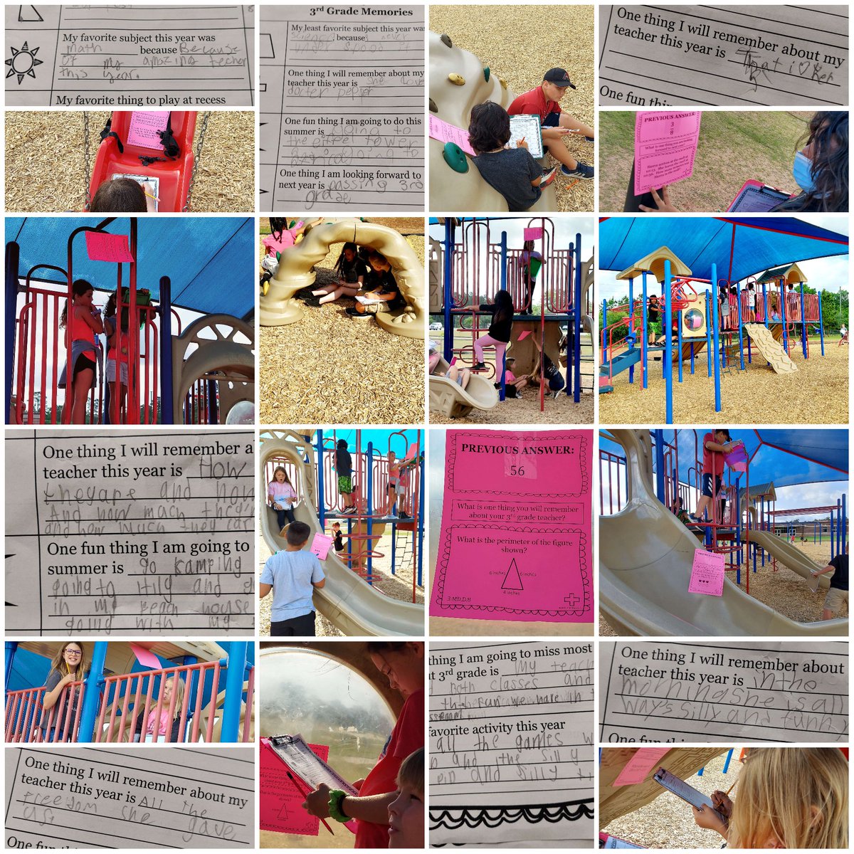 I loved the 3rd grade memories scavenger hunt outside this morning! 
<a href="/ParkwayBulldogs/">Magnolia Parkway</a>