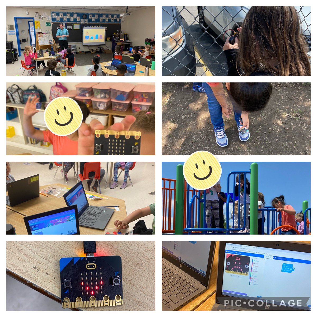 Grade 1’s can code microbits too! Today we had fun learning to code and create a robot that would tell us the temperature. A really neat experience to witness. Thank you <a href="/dtangred/">Derek Tangredi</a> for coming in and teaching us.