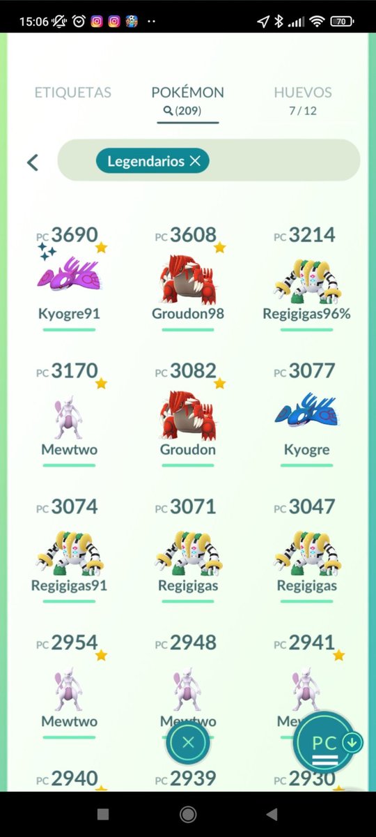 ‼️‼️I sell account Pokémon go level 40 mystic team ‼️‼️

Shinys: ✨ 366 ✨
IV100: 💯 248 💯

Please RT 🙏🙏
any questions talk to me 🙏👇