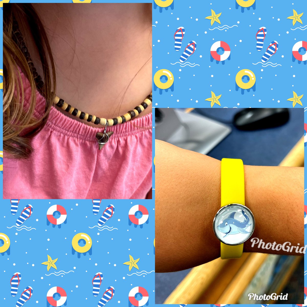 CarnahanLibrary's tweet photo. Ss want to show me their shark related items this week due to shark week in the library. Love their enthusiasm. 🦈 #CarnahanReunited #sharksrule #schoolibrariesrock #readingrocks @NISDCarnahan @RivetingReads https://t.co/YI6fzYa9ih