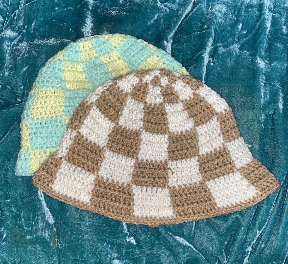 MiaJelise's tweet photo. Checkered Bucket Hats (UNISEX)
Adding to the site soon.
*Many color combos available*
#crochetbuckethat #buckethat #crochet #crochetsmallbusiness #smallbusiness #checkeredhat #crochetbusiness #losangeles #crochethat #mypriceismyprice https://t.co/1K7oYVhhTX
