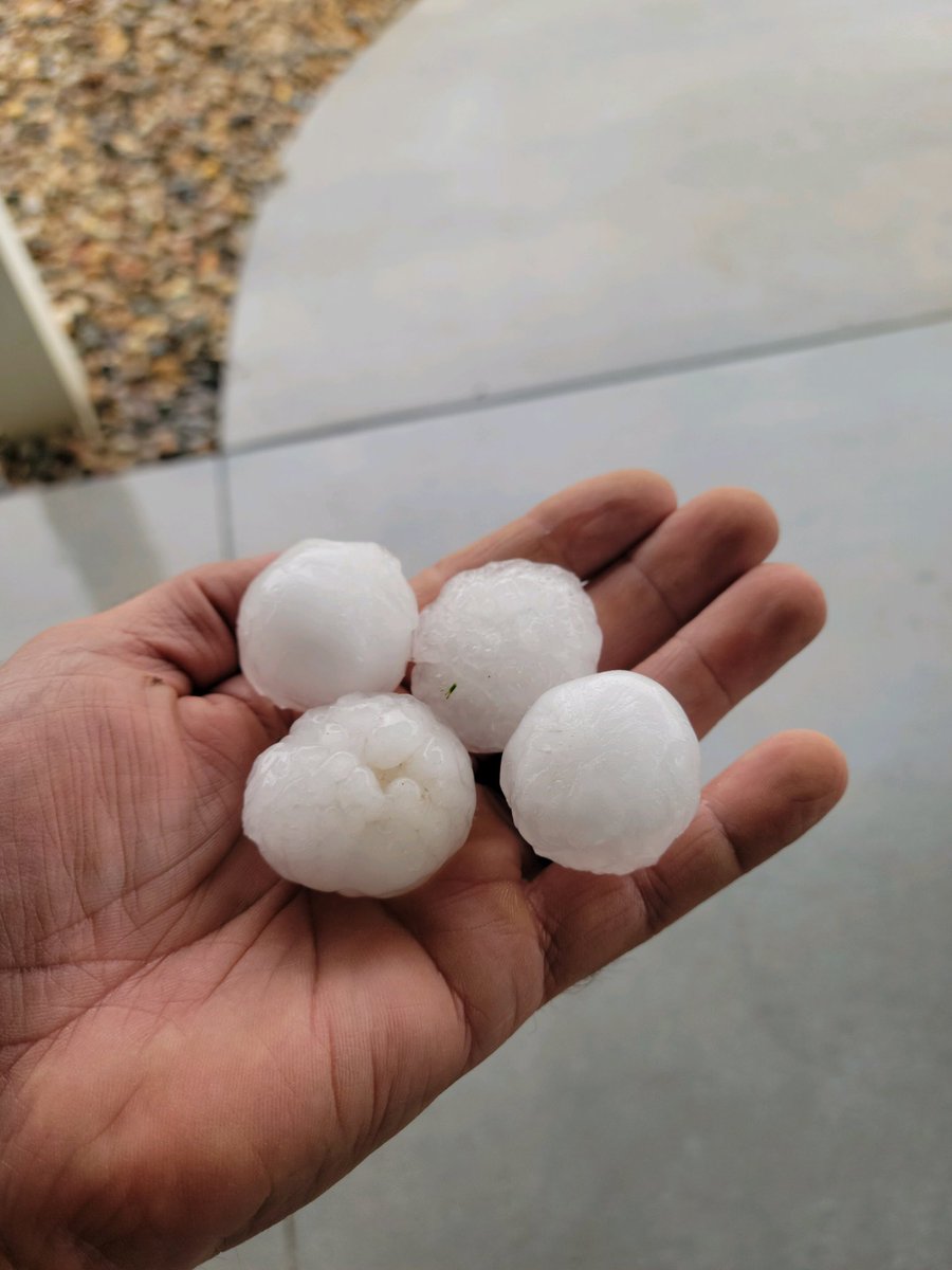 Hail was legit in Rochester today, easily damage your home or vehicle.  Call Heyn brothers roofing today. (507)258-4228