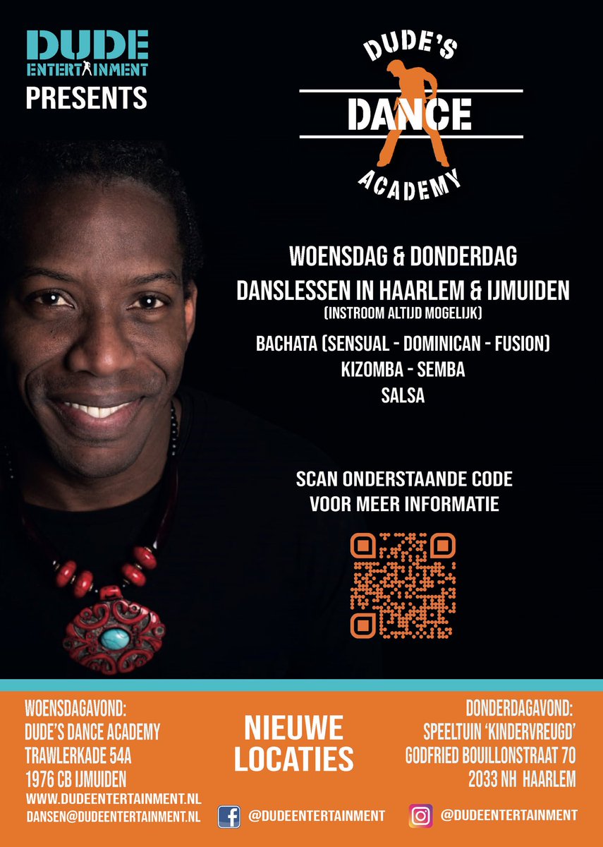 DudeEnt's tweet image. Dude Entertainment 
Bachata / Salsa / Kizomba en Haarlem &amp;amp; IJmuiden.
dudeentertainment.nl
Dude Entertainment (FB) | Insta | Tik Tok | Snapchat
#DudeDanceAcademy #Kizomba #Salsa #Latinmix #Latin #Merengue #Bachata #DjDude #DudeEntertainmentCrew #DudeEntertainment