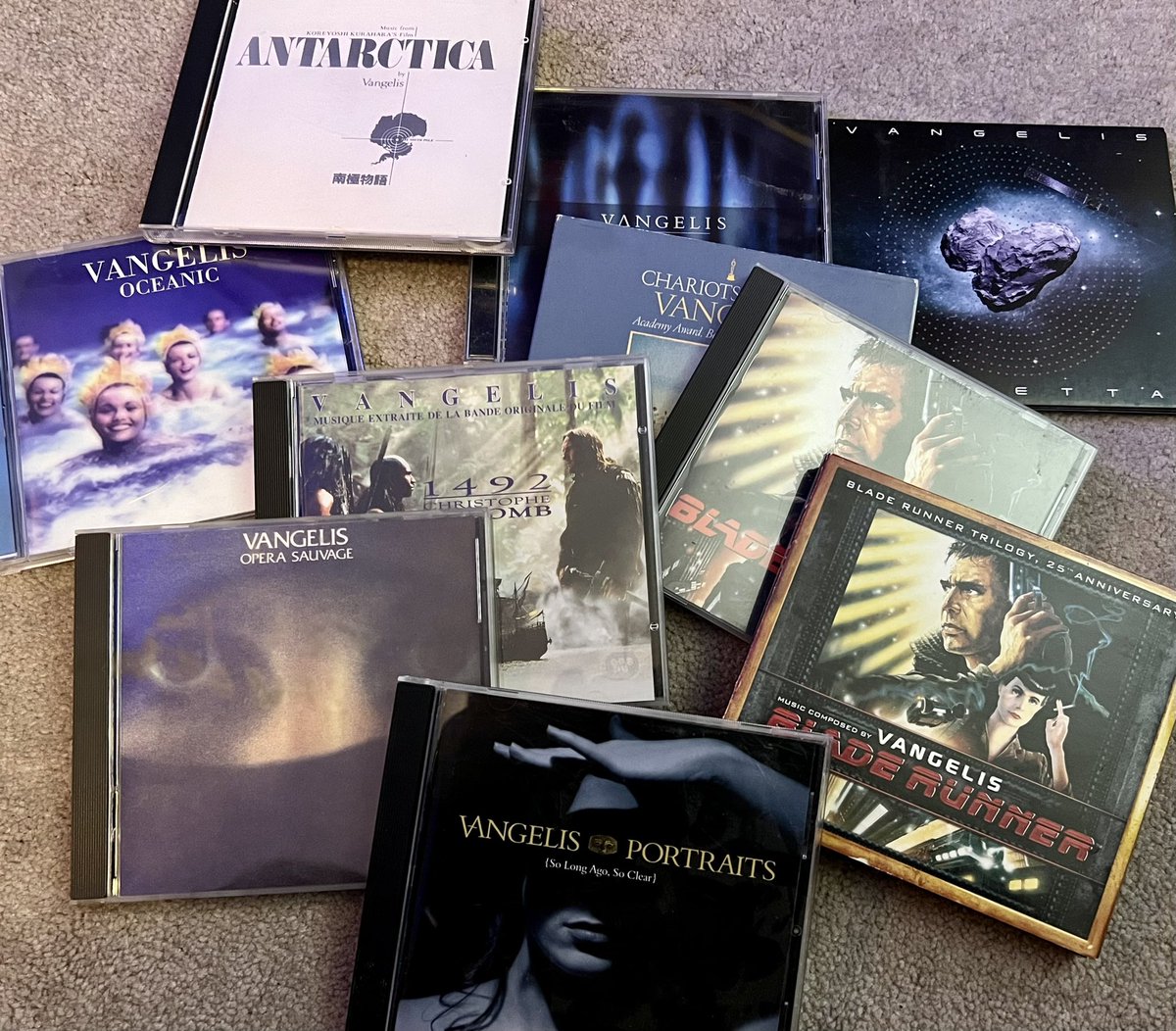 Vangelis is gone. I've never admired an artist as much. He played music with his soul. Kept these cds through all these years. At one point i had them all, close to everything he's published. His influence is everywhere. A cornerstone of scifi. Reposes en paix 