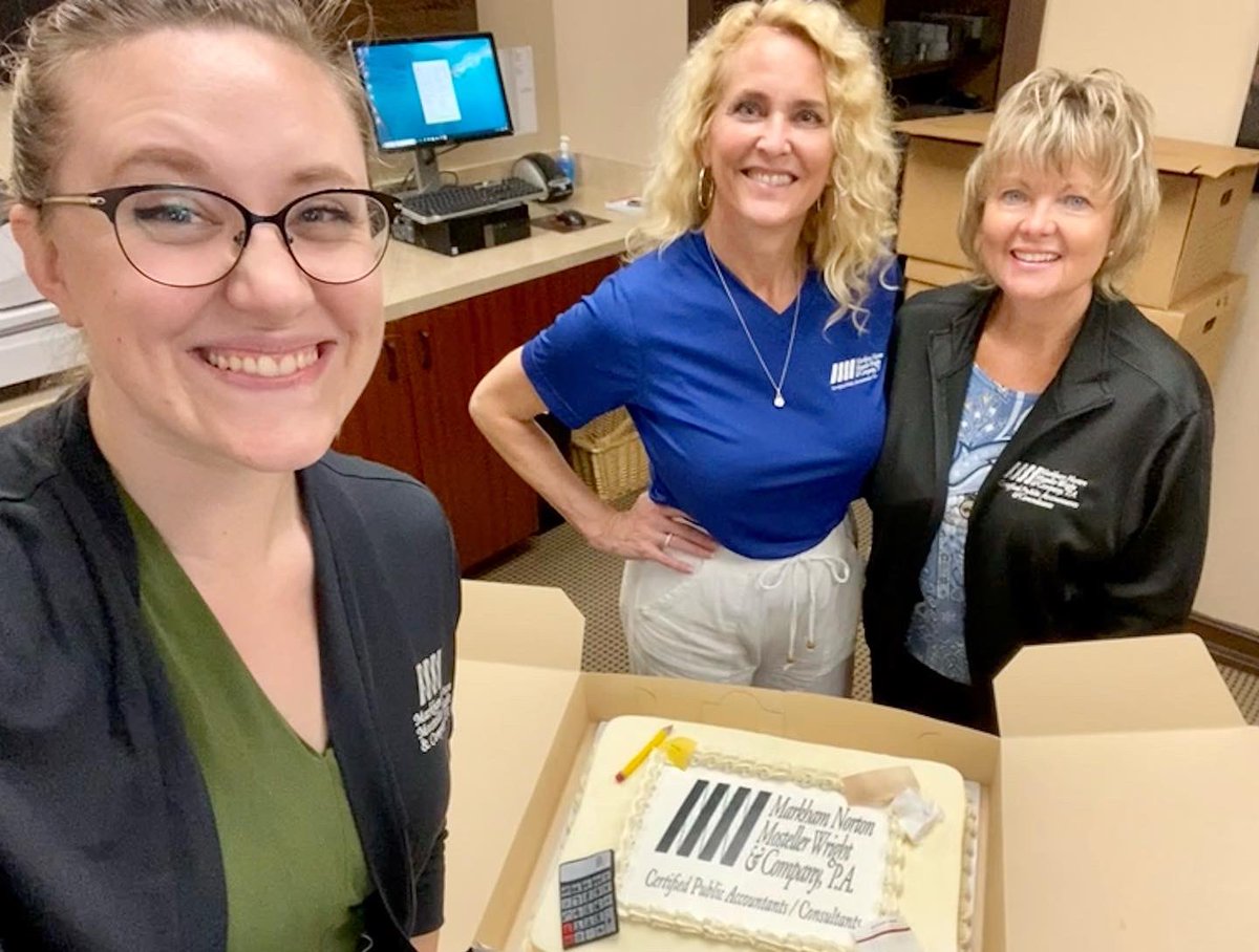 MNMW's tweet photo. For #NationalAccountingDay we sent sweets to our #mnmwteam! Thank you Pies and Things for the delicious cake with our logo & tax themed decor in Fort Myers and Mariah's Cookies were a tasty treat in Naples!
We love our team!
#accountants #AccountingDay #accounting #lovewhatyoudo https://t.co/CzXxbNCVxI