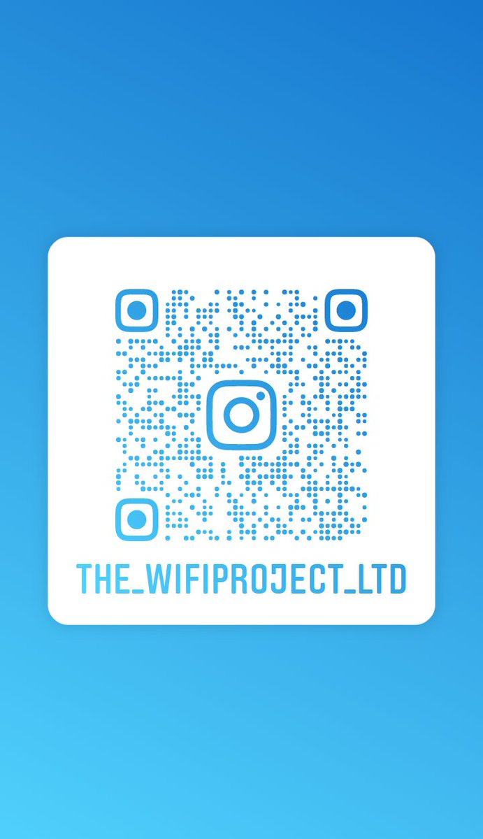 Follow me on Instagram! Username: the_wifiproject_ltd
instagram.com/the_wifiprojec…