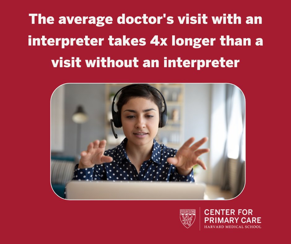 HMSPrimaryCare's tweet image. Medical interpreters are key to helping patients when there is a language barrier, but the time that it takes the interpreter to relay information back and forth leads to inequities. We can do better. Read more: hubs.li/Q01bK7W30.

#InterpreterServices #HealthEquity