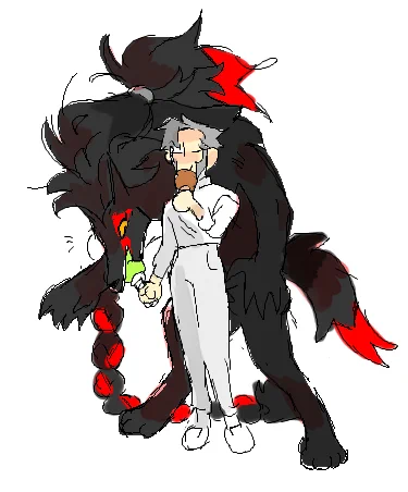 un-ingo'ed zoroark (she got ice cream) 
