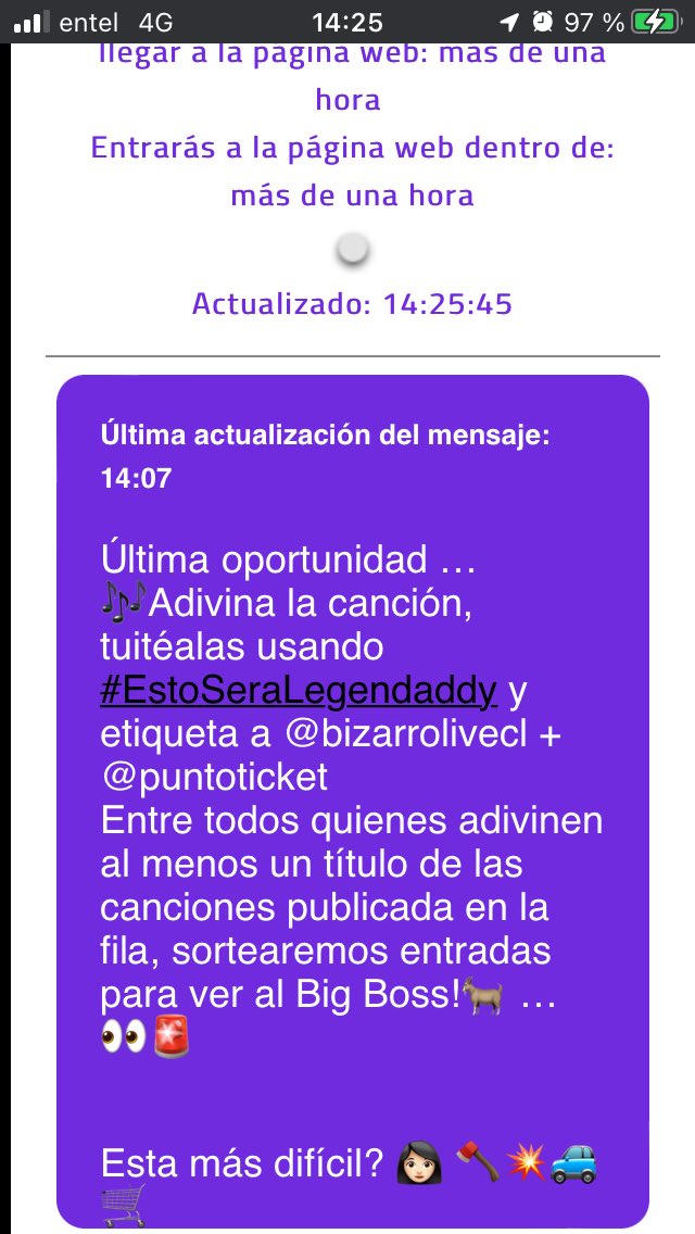 JoseGoLocutor's tweet photo. #LaRompeCarros @bizarrolivecl @puntoticket @daddy_yankee  #EstoSeraLegendaddy https://t.co/07GReWfebL