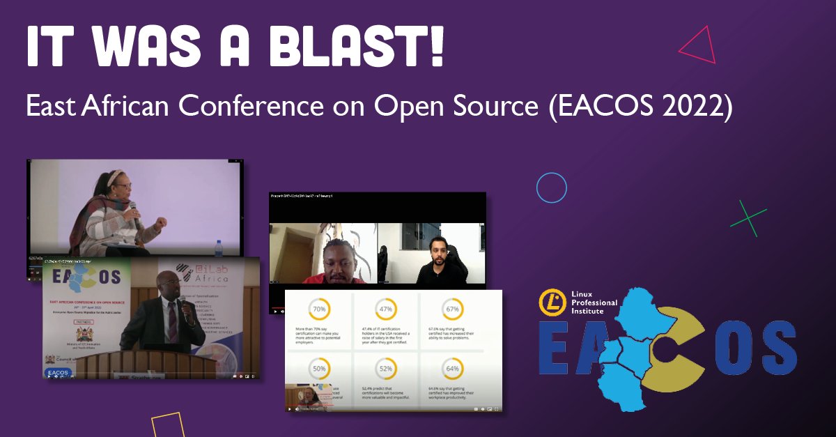 LPIConnect's tweet photo. The 2022 East African Conference on Open Source (EACOS) was a success! #EACOS engaged the Kenyan government in a bid to develop an #Opensource Action Plan. #FOSS migration in the public sector limits proprietary costs, saving resources for communities! https://t.co/7A6JFSviMS https://t.co/84jevz0zrn