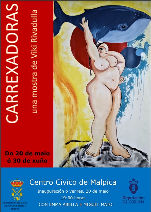 ECaldeiron's tweet photo. Esta semana temos venres moi cultural en Malpica:
Inaugúrase a exposición de @vikirivadulla "Carrexadoras" ás 19:00 no Centro Cívico e ás 20:30, no Cornecho, charla informativa "Nerigha, onde o ceo, terra e mar se xuntan", a cargo de @ListaSuso 
Un venres de luxo!! https://t.co/ydKORwC3Jr