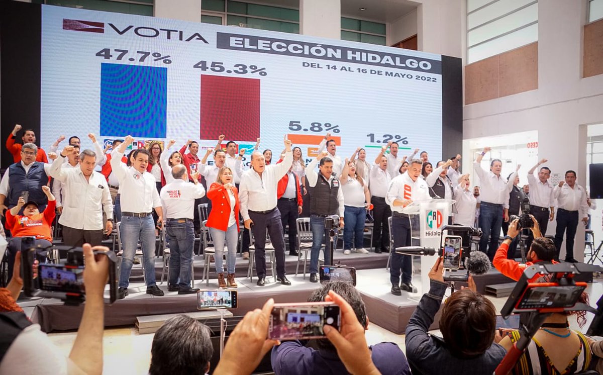 jmvalerapiedras's tweet photo. Hoy recibimos en #Hidalgo a Senadores, Diputadas y Diputados Federales del #PRI, encabezados por el Presidente @alitomorenoc. 

Con el acompañamiento virtual de las 84 Dirigencias Municipales y Delegados Políticos de nuestro estado, dejamos claro que llegó #LaHoraDeLaGobernadora https://t.co/6EH5KoHMjn