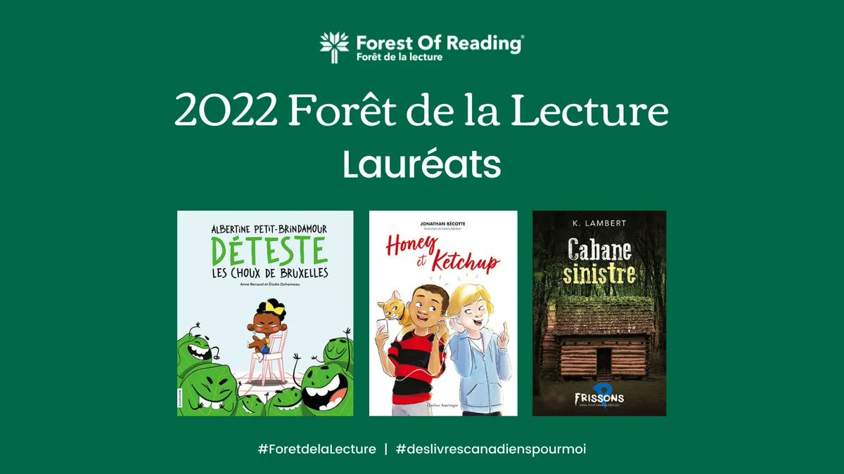 ForestofReading's tweet photo. Félicitations aux lauréats d’aujourd’hui! Vous pouvez regarder tous les prix #foretdelalecture après la diffusion : https://t.co/dov9d5GD28. #deslivrescanadienspourmoi @cbcbooks @CurioCBC https://t.co/zB2PIuwGpr