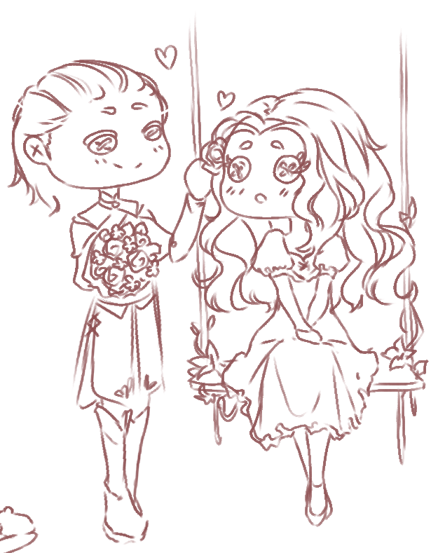 lacu_li's tweet photo. some #DarkParables stickers wip's! Gwyn & Belladonna, and James & the wives too! πΈβ€οΈ https://t.co/O2YPrif8S4